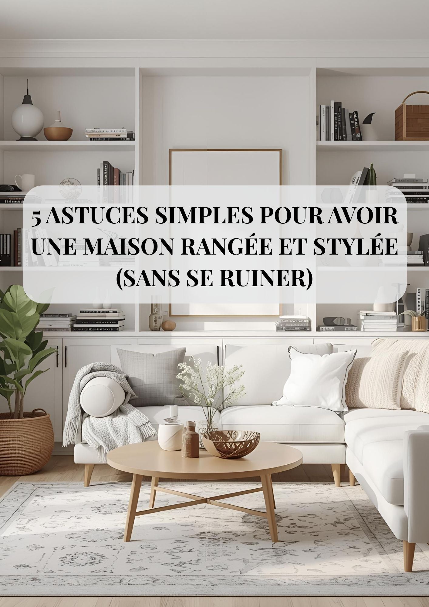 5 astuces simples pour avoir une maison rangée et stylée (sans se ruiner)