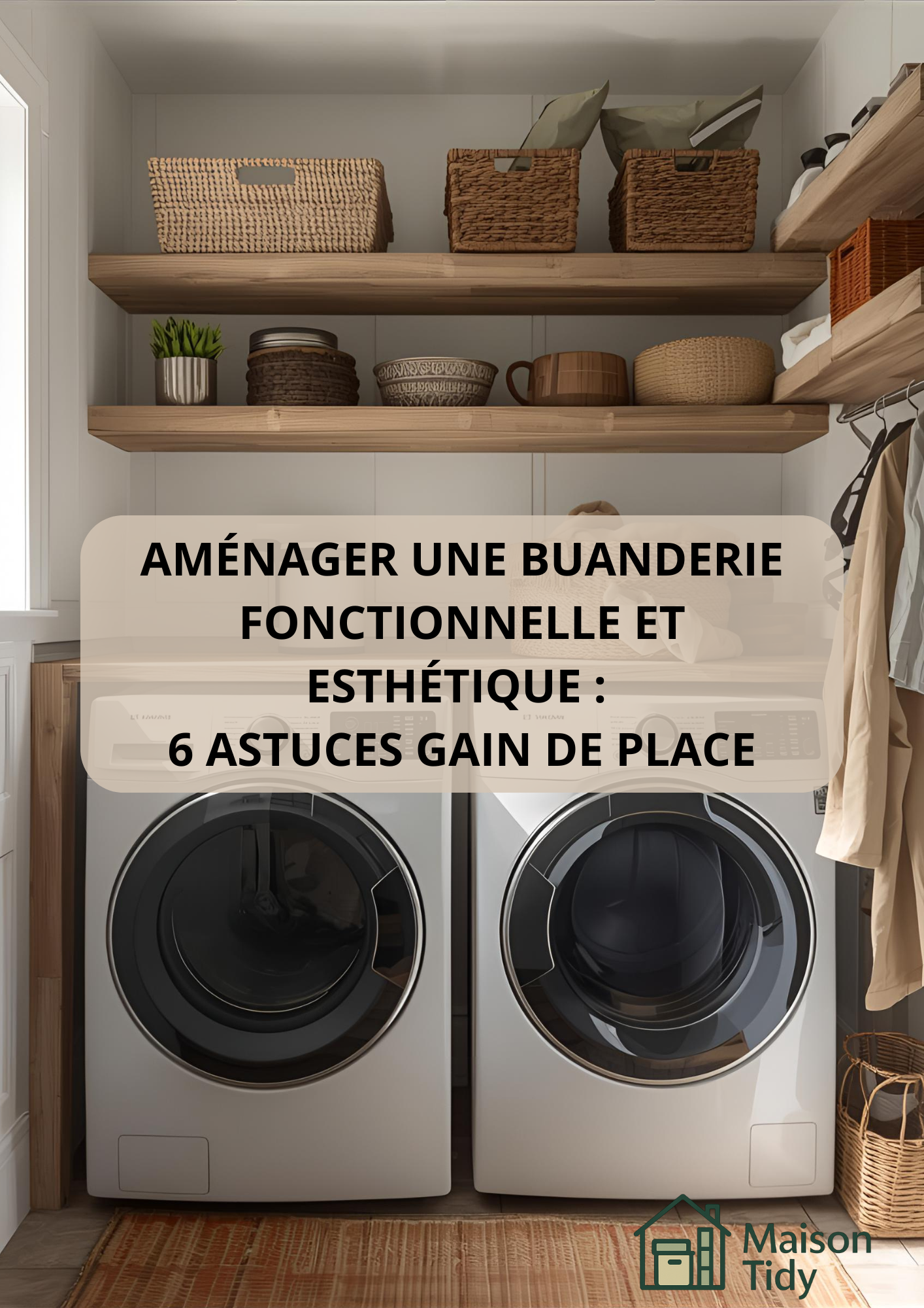 Aménager une buanderie fonctionnelle et esthétique : 6 astuces gain de place