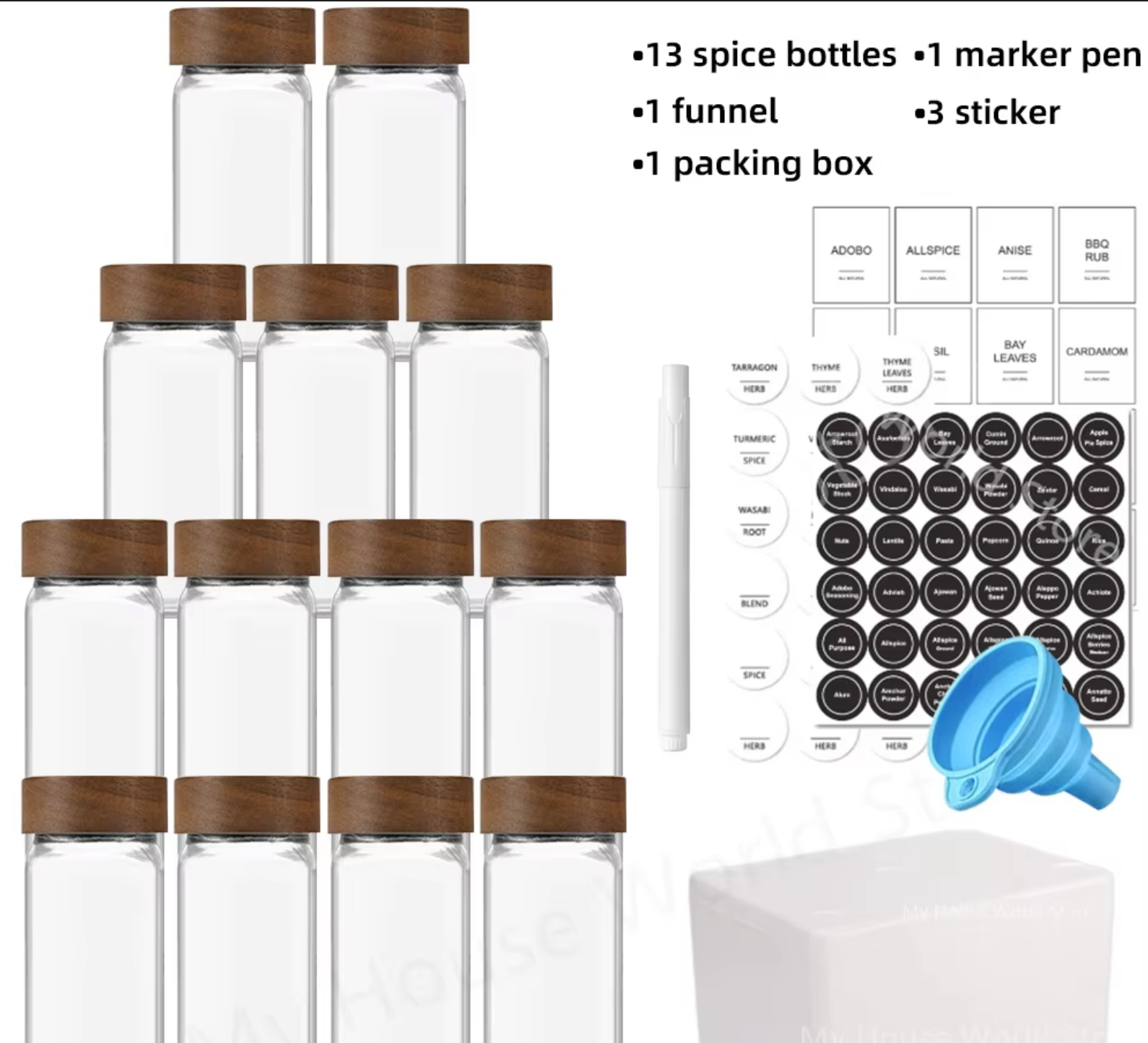 Bocaux pour Épices en verre