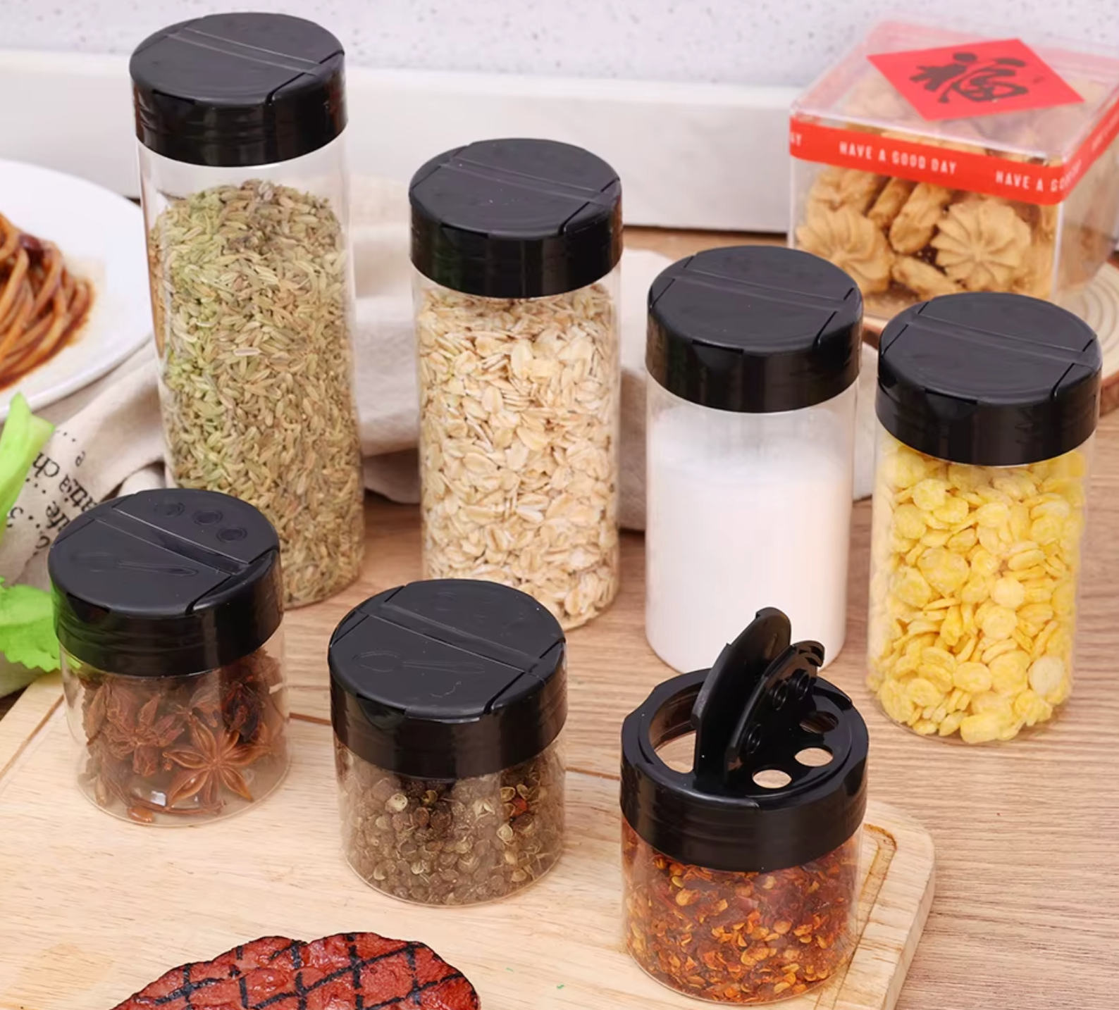 Bocal plastique alimentaire