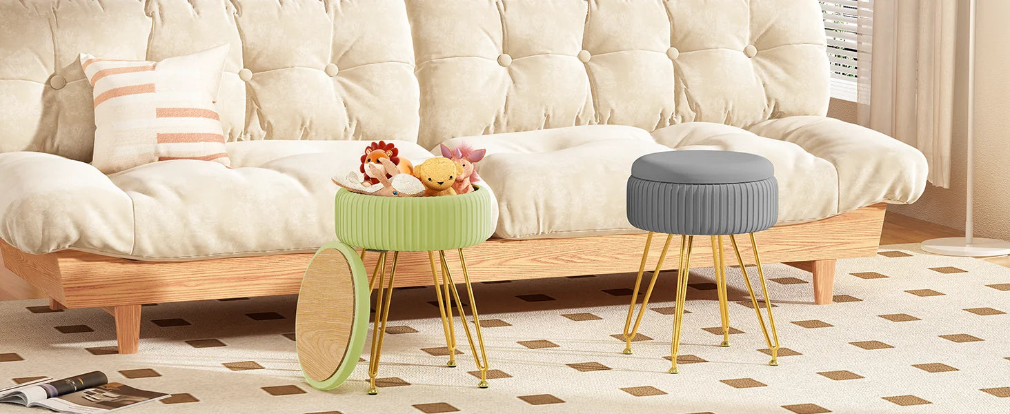 Tabouret coffre de rangement