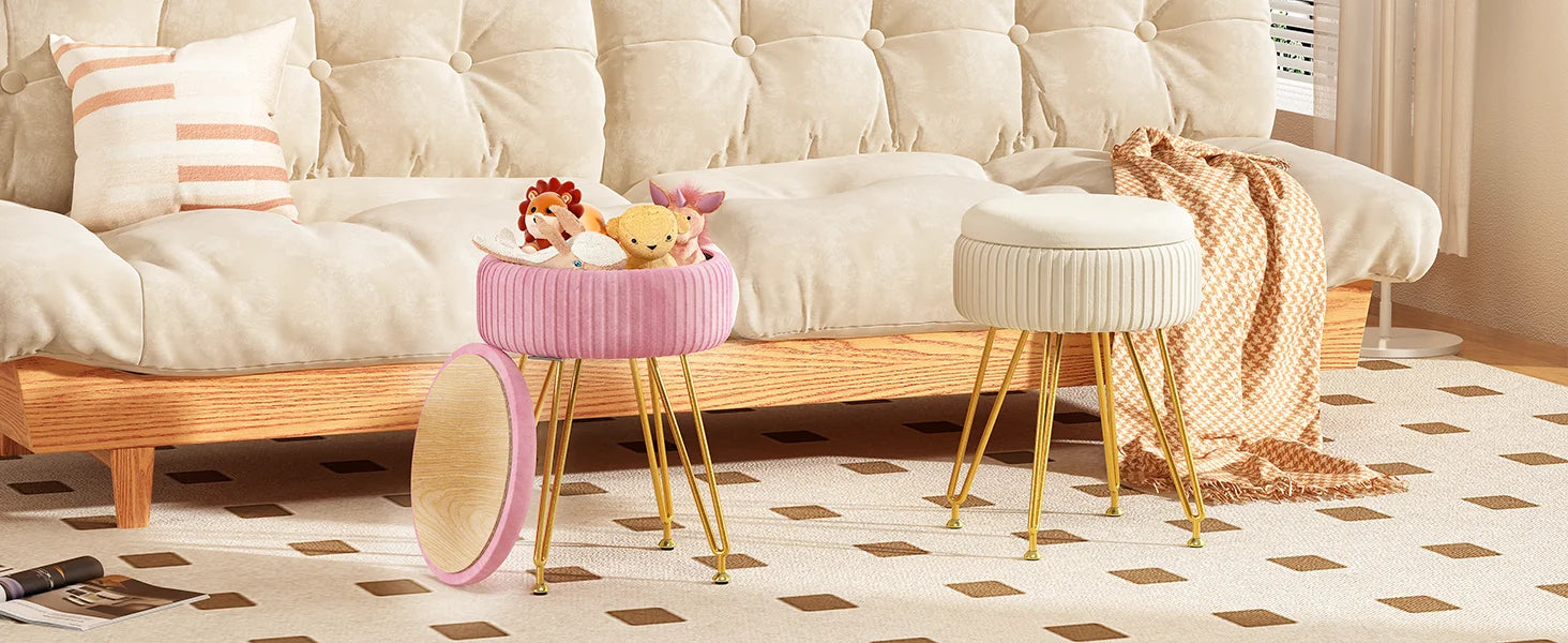 Tabouret coffre de rangement