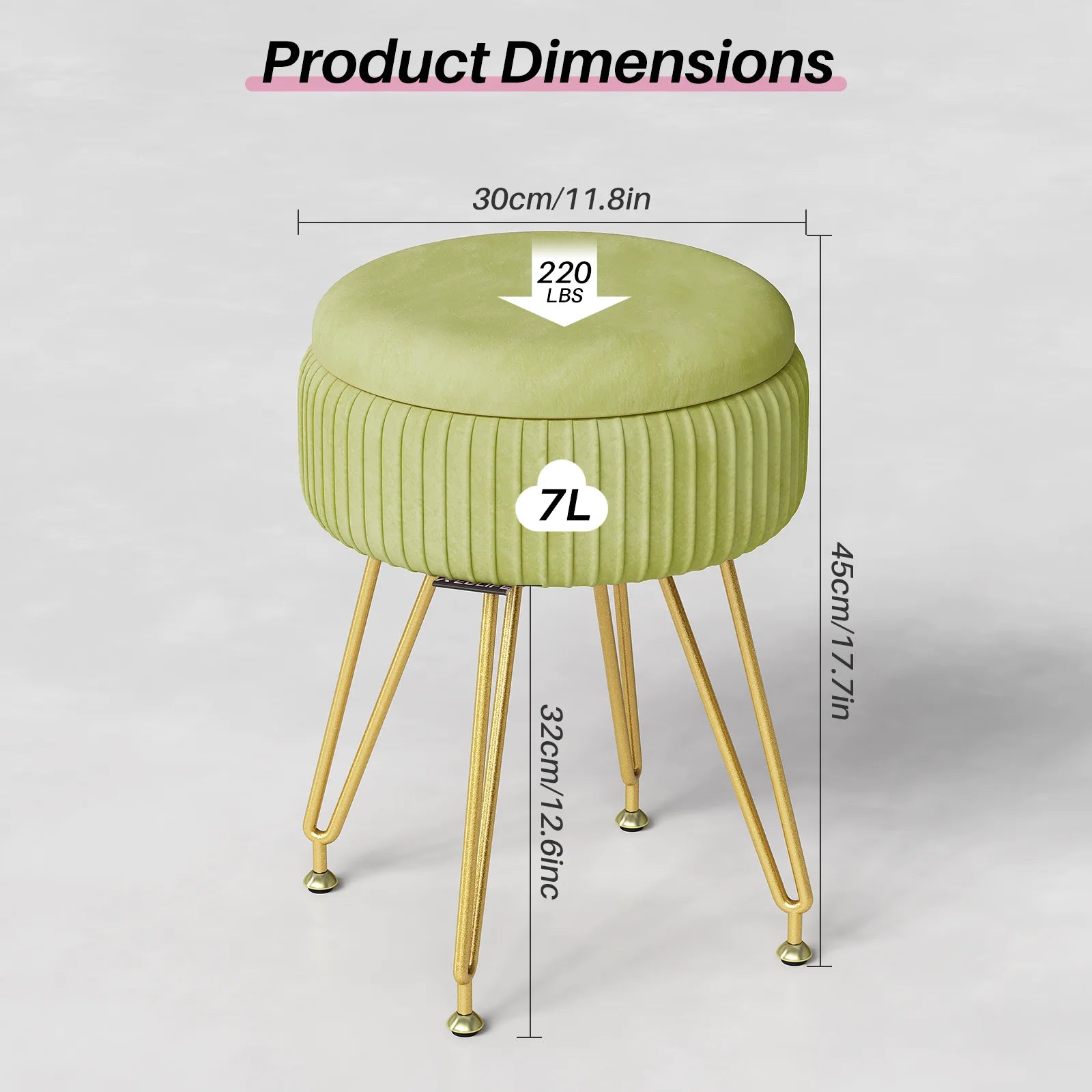 Tabouret coffre de rangement