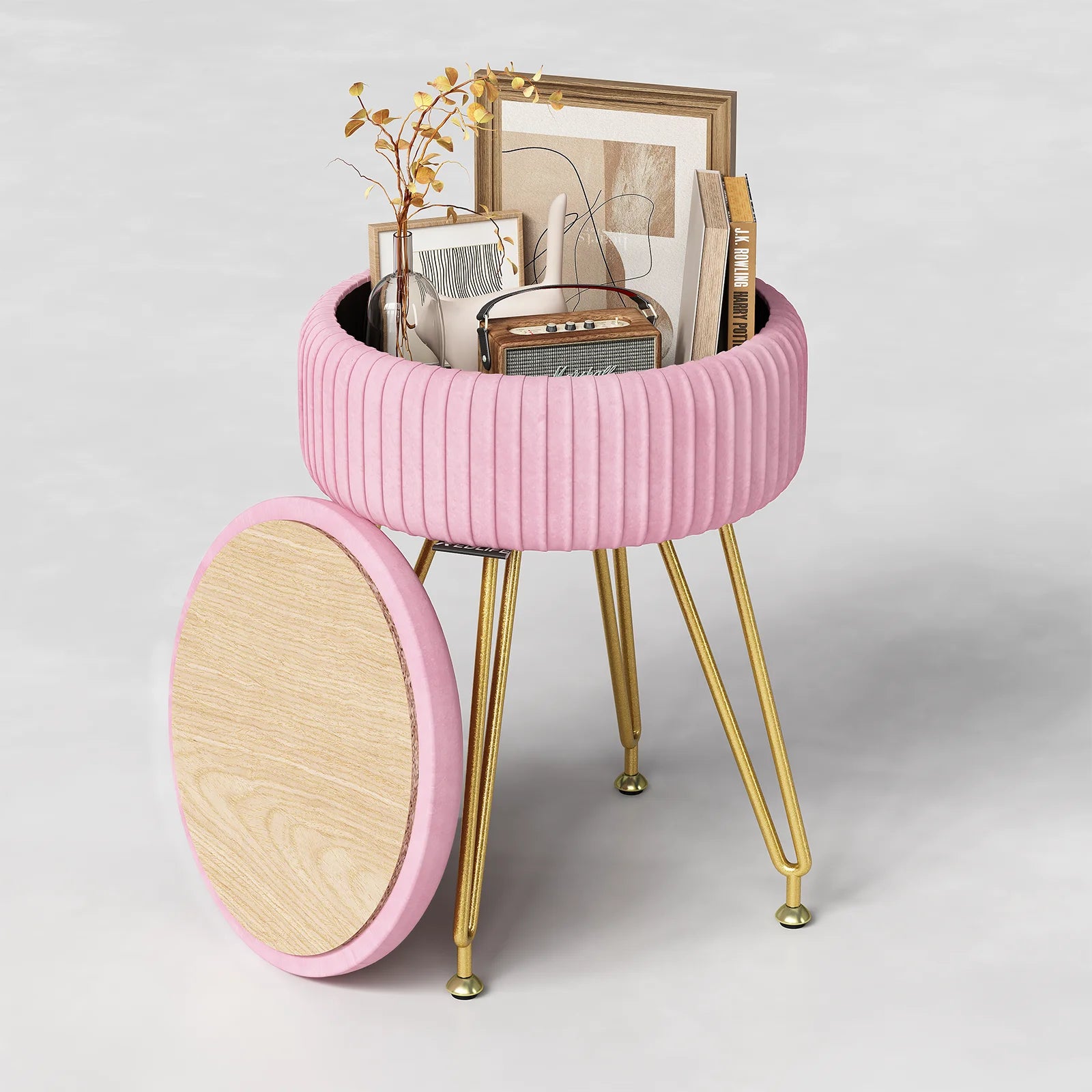 Tabouret coffre de rangement