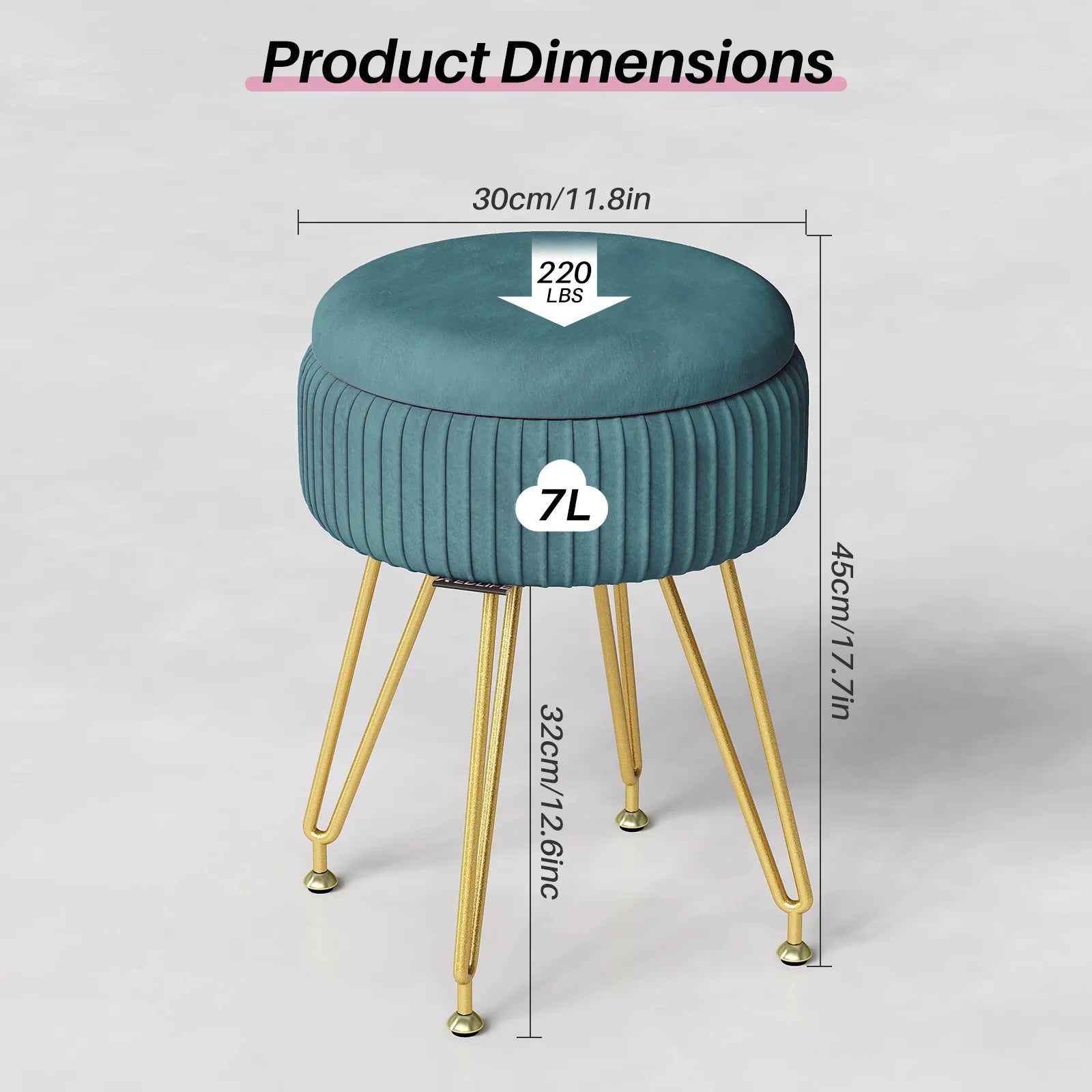 Tabouret coffre de rangement
