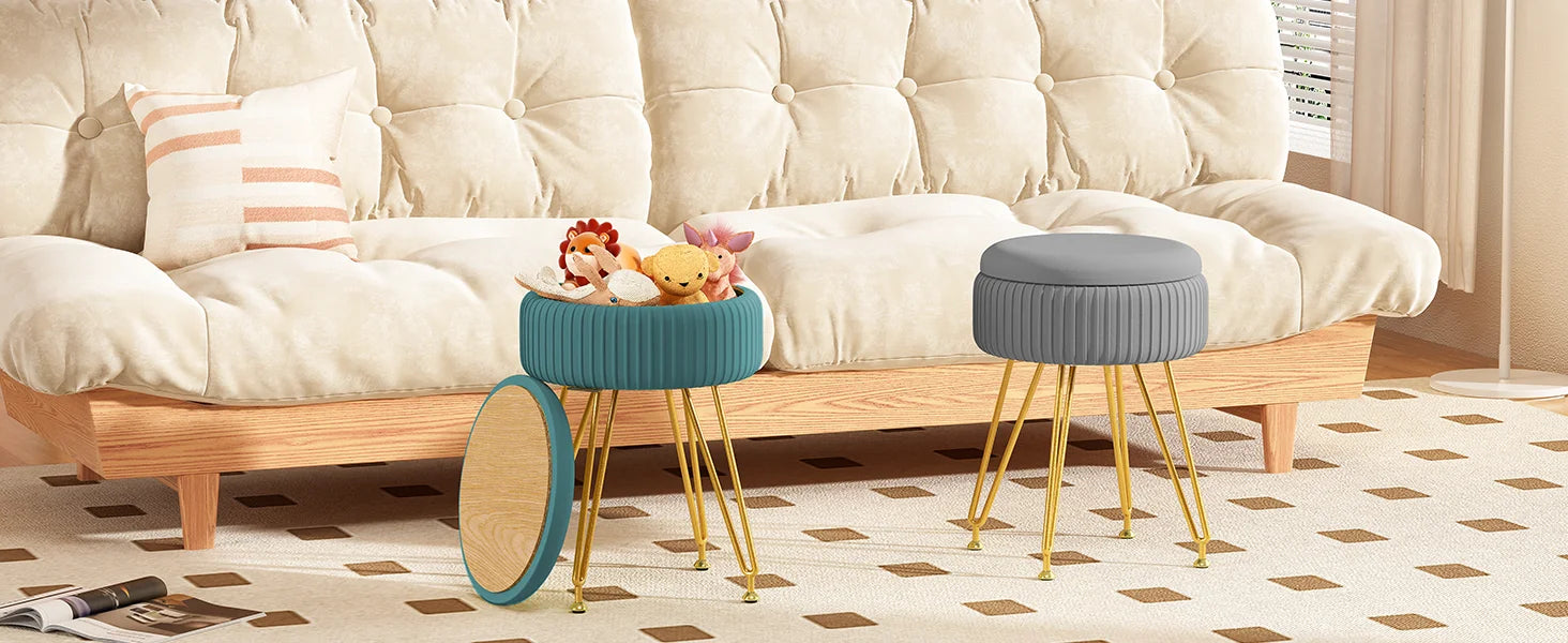 Tabouret coffre de rangement