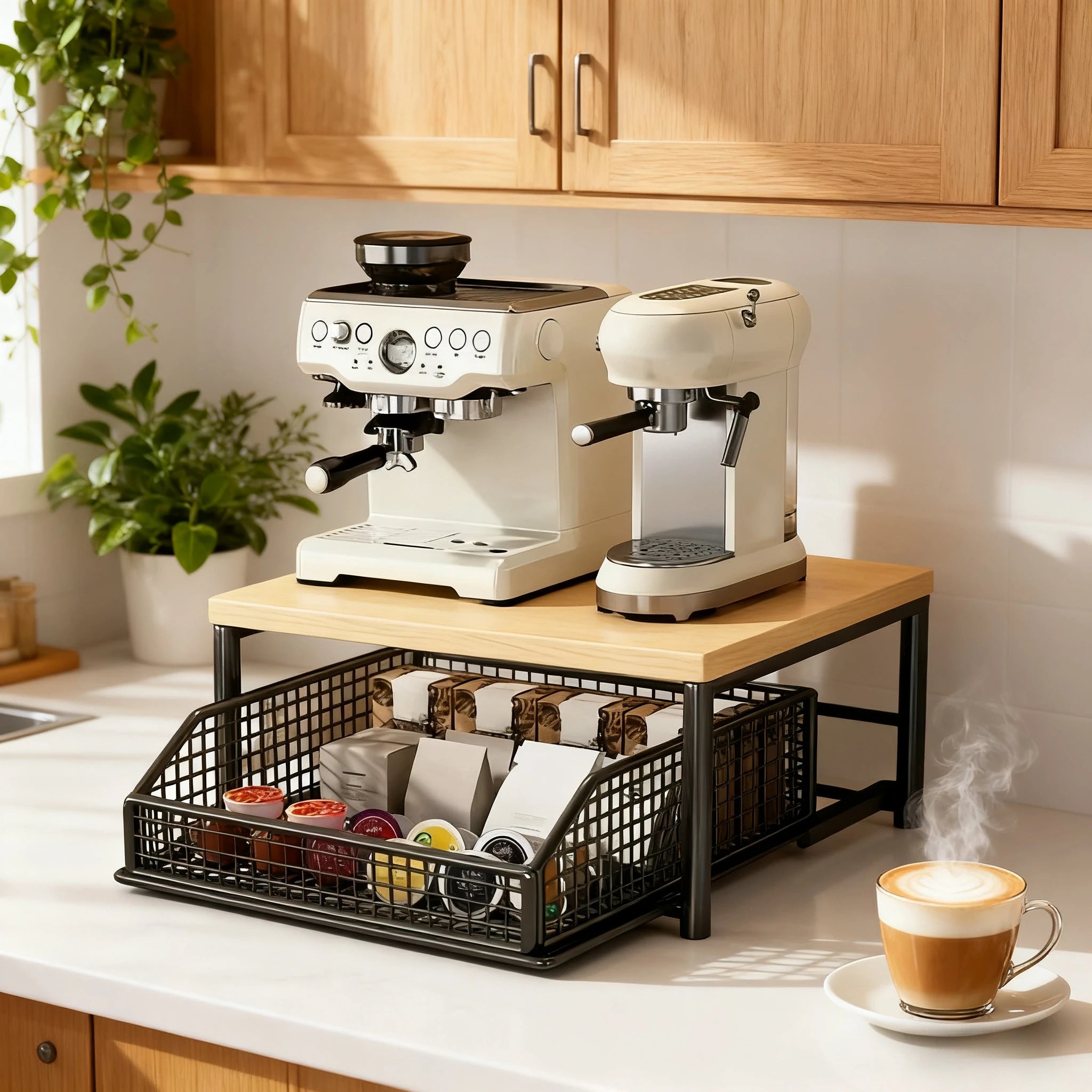 Étagère pour cafetière