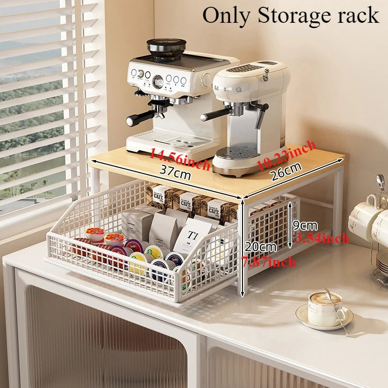 Étagère pour cafetière