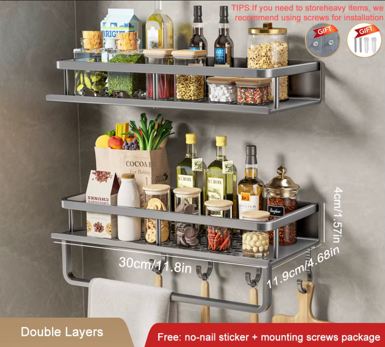 Étagère de rangement cuisine