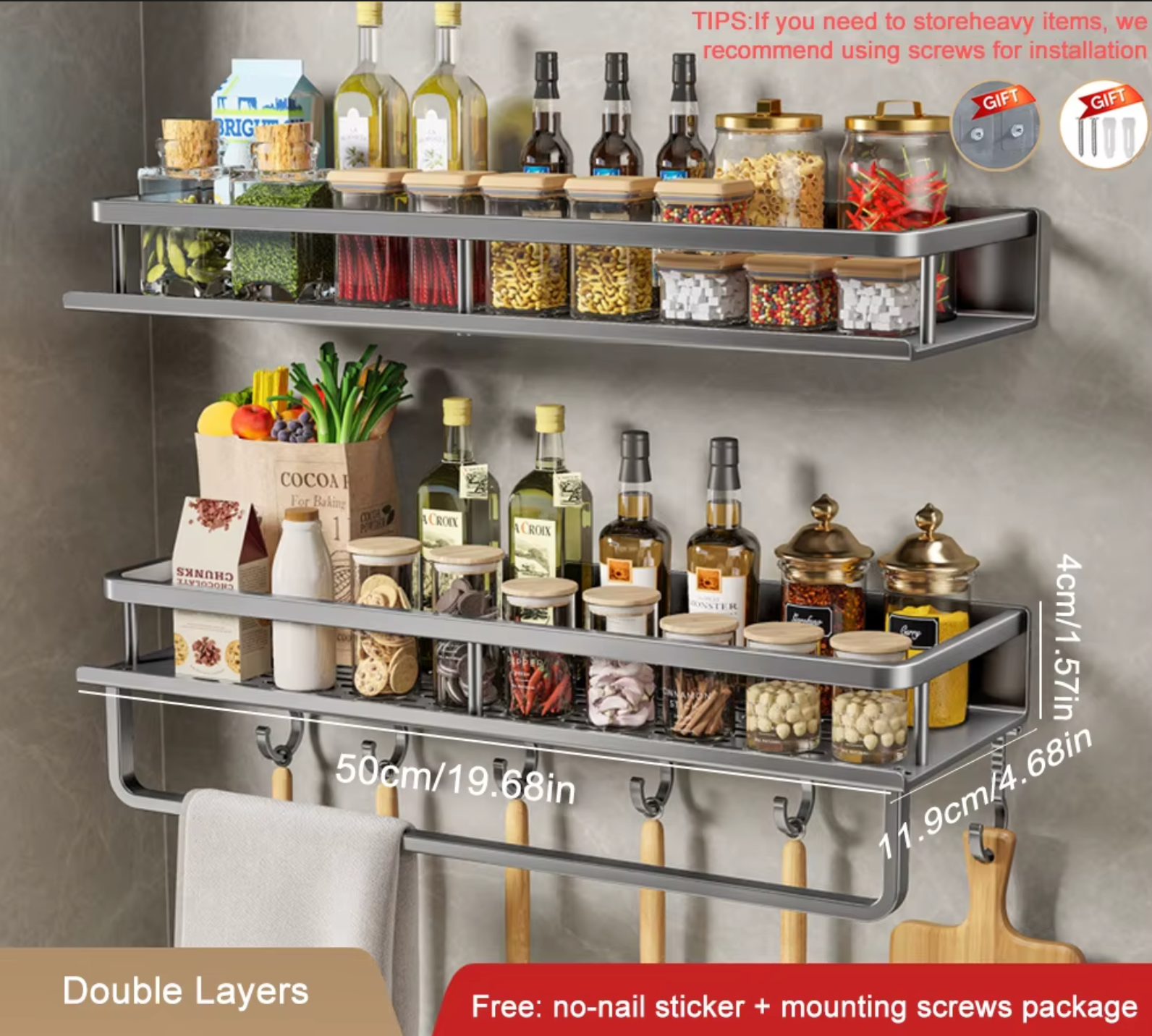 Étagère de rangement cuisine