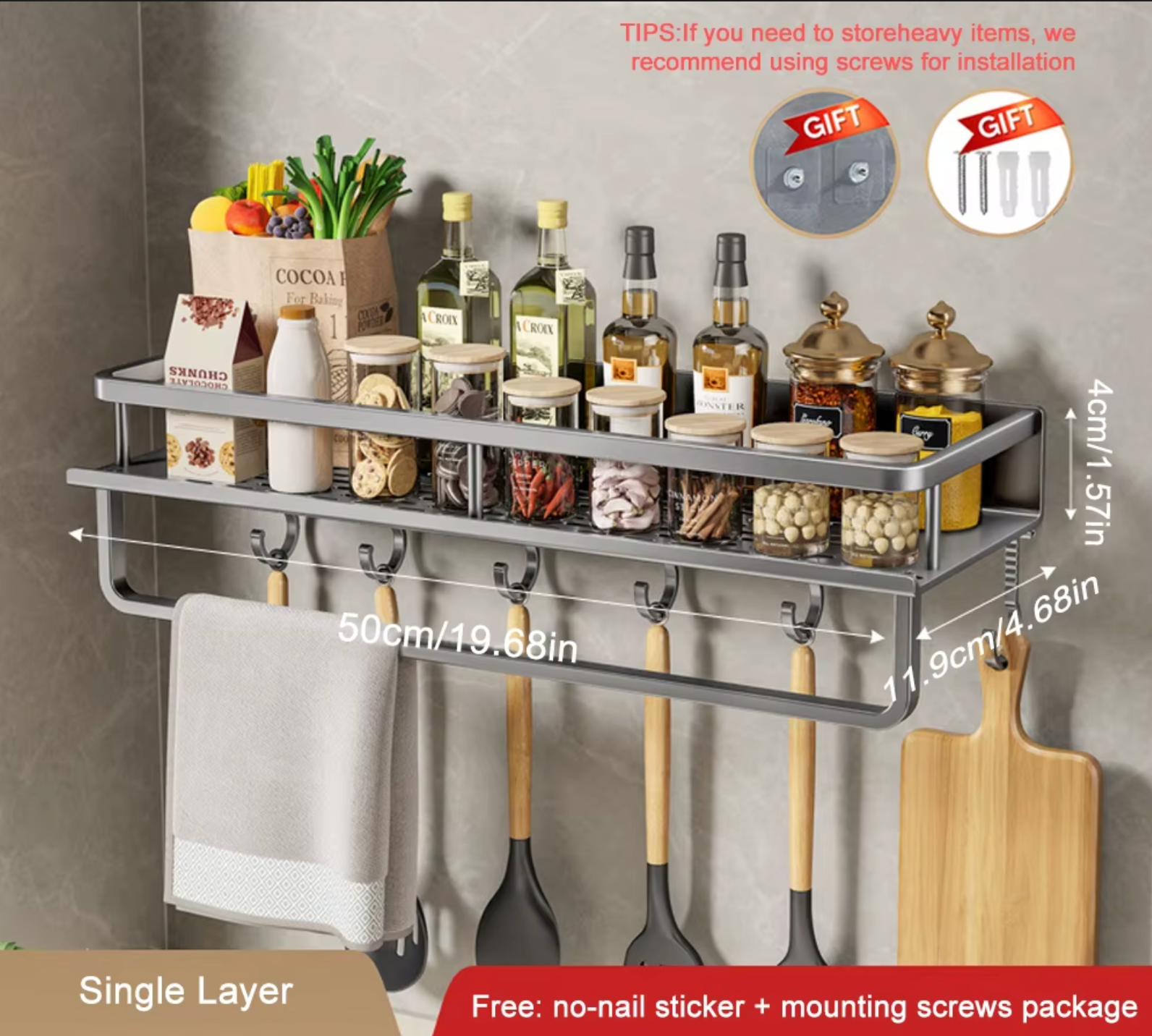 Étagère de rangement cuisine