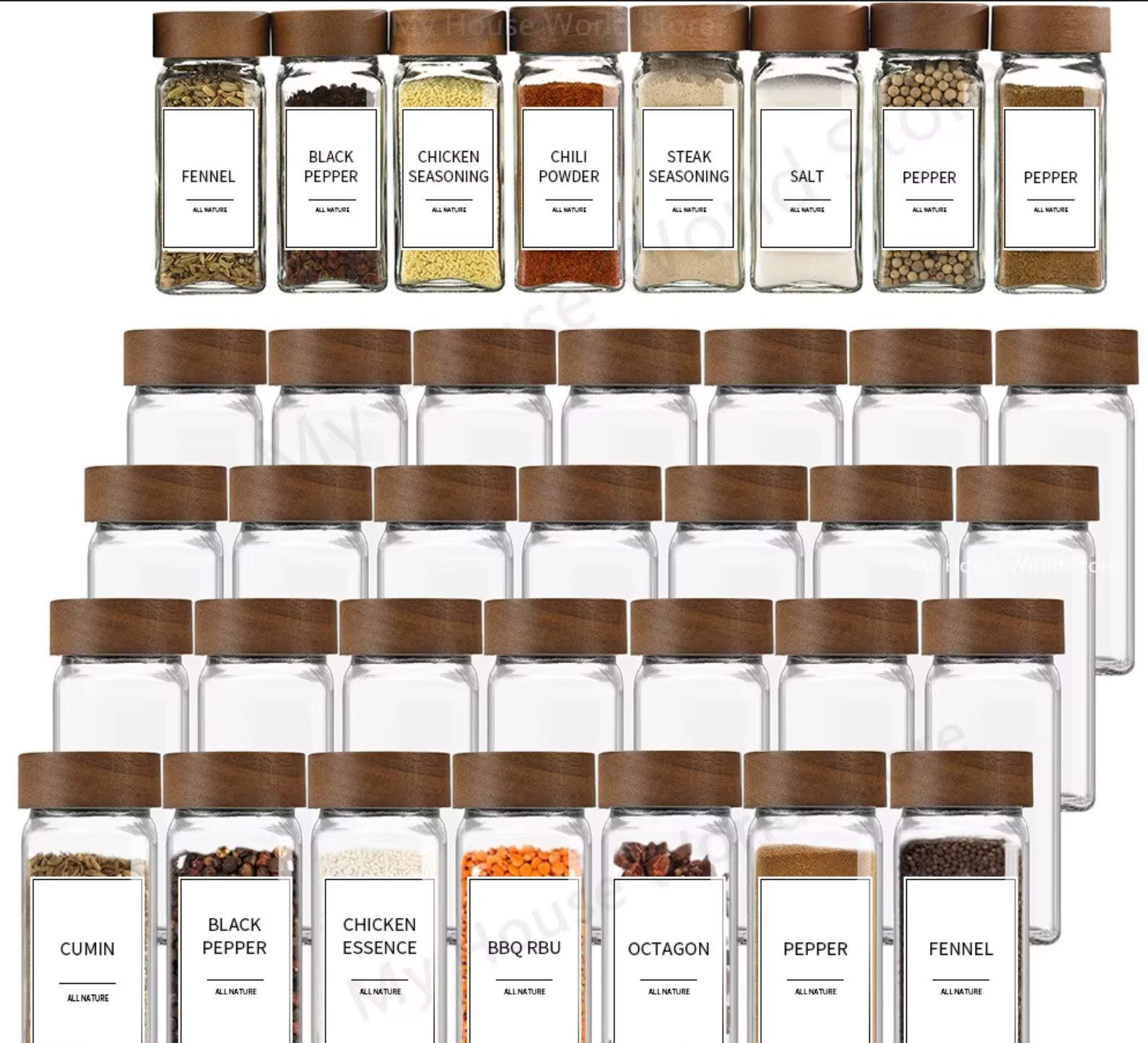 Bocaux pour Épices en verre