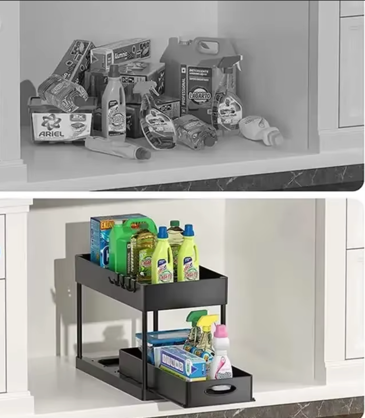 Rangement Sous-Évier 2 étages