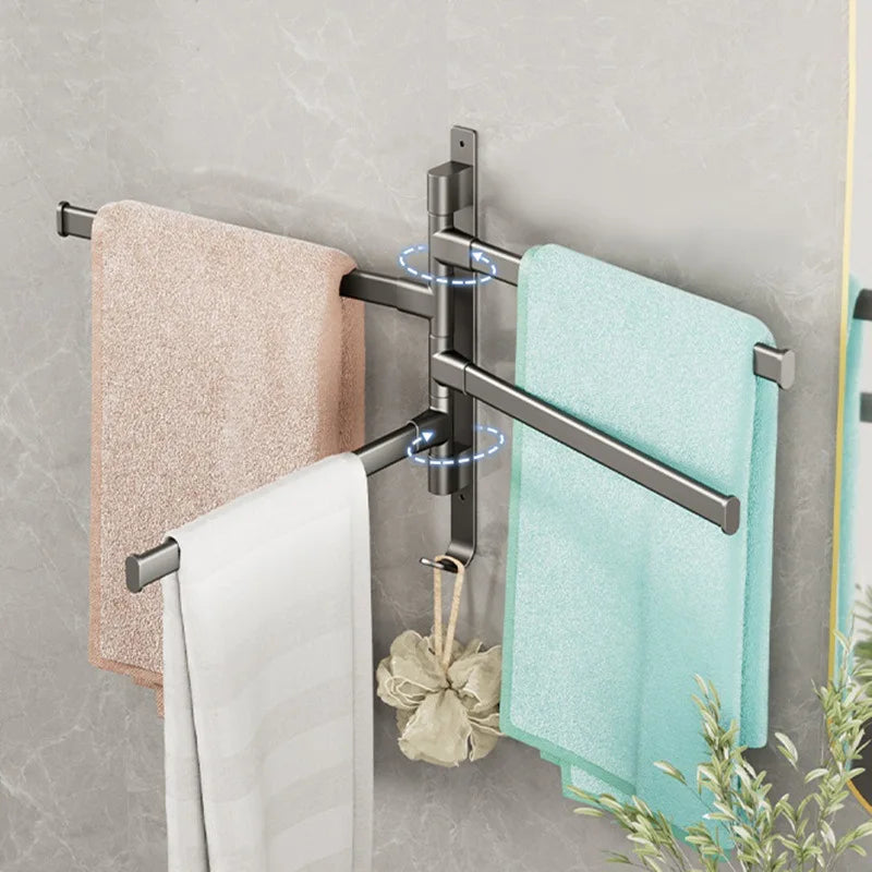 Porte-serviettes de salle de bain Rotatif