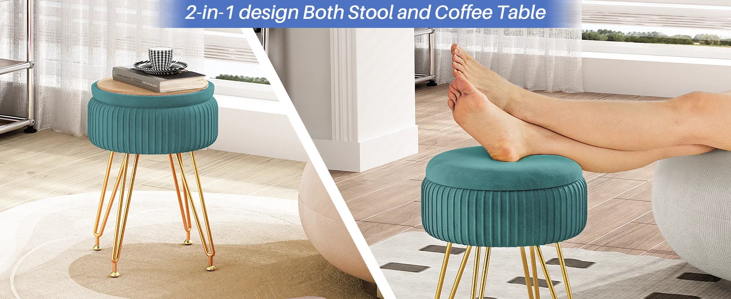 Tabouret coffre de rangement