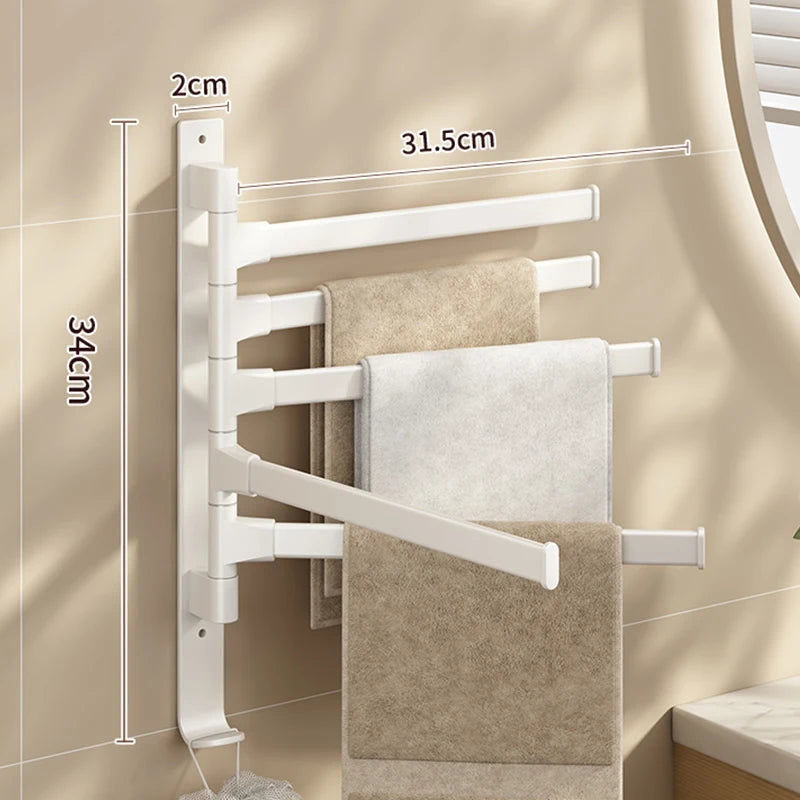 Porte-serviettes de salle de bain Rotatif