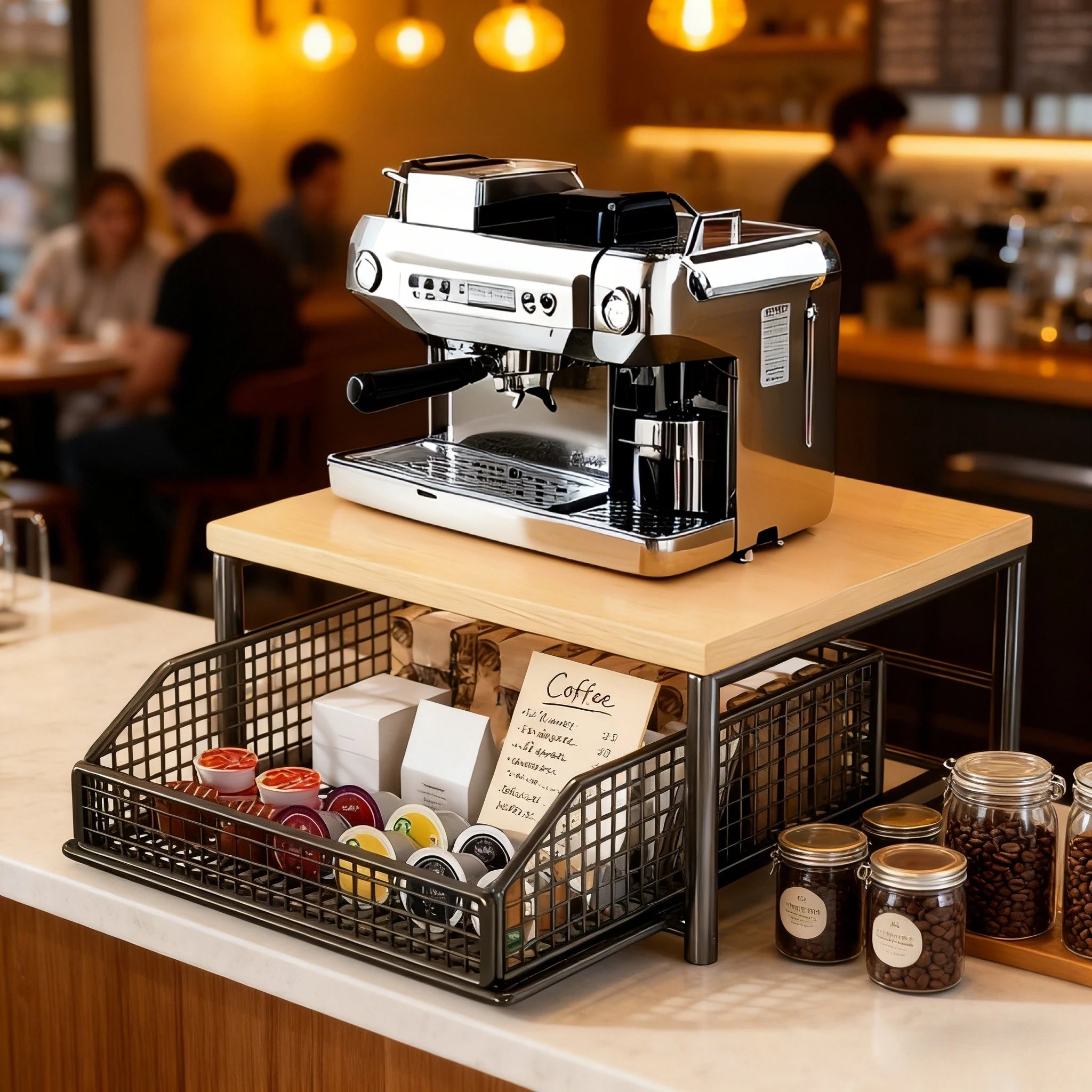Étagère pour cafetière