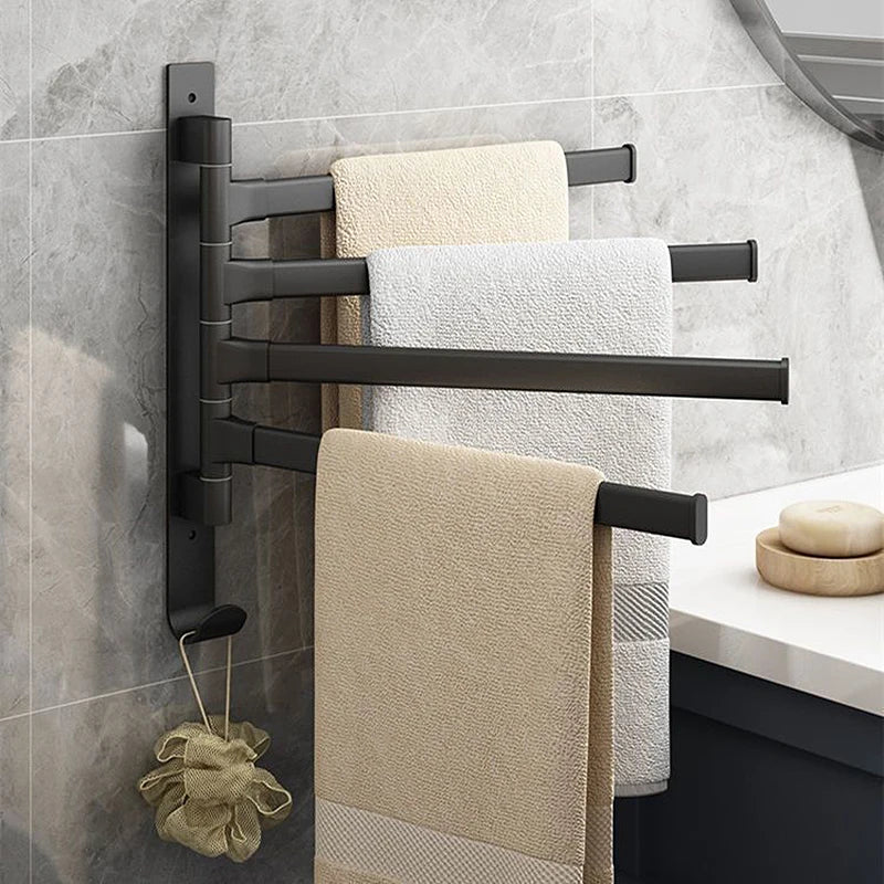 Porte-serviettes de salle de bain Rotatif