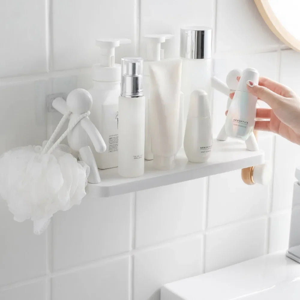 Étagère salle de bain sans percer