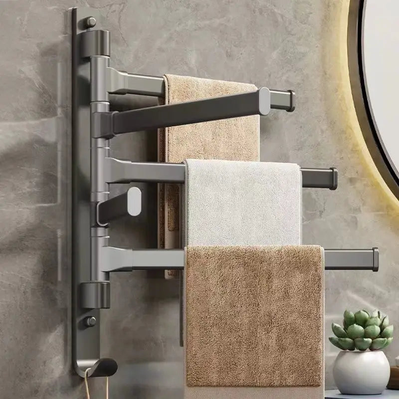 Porte-serviettes de salle de bain Rotatif