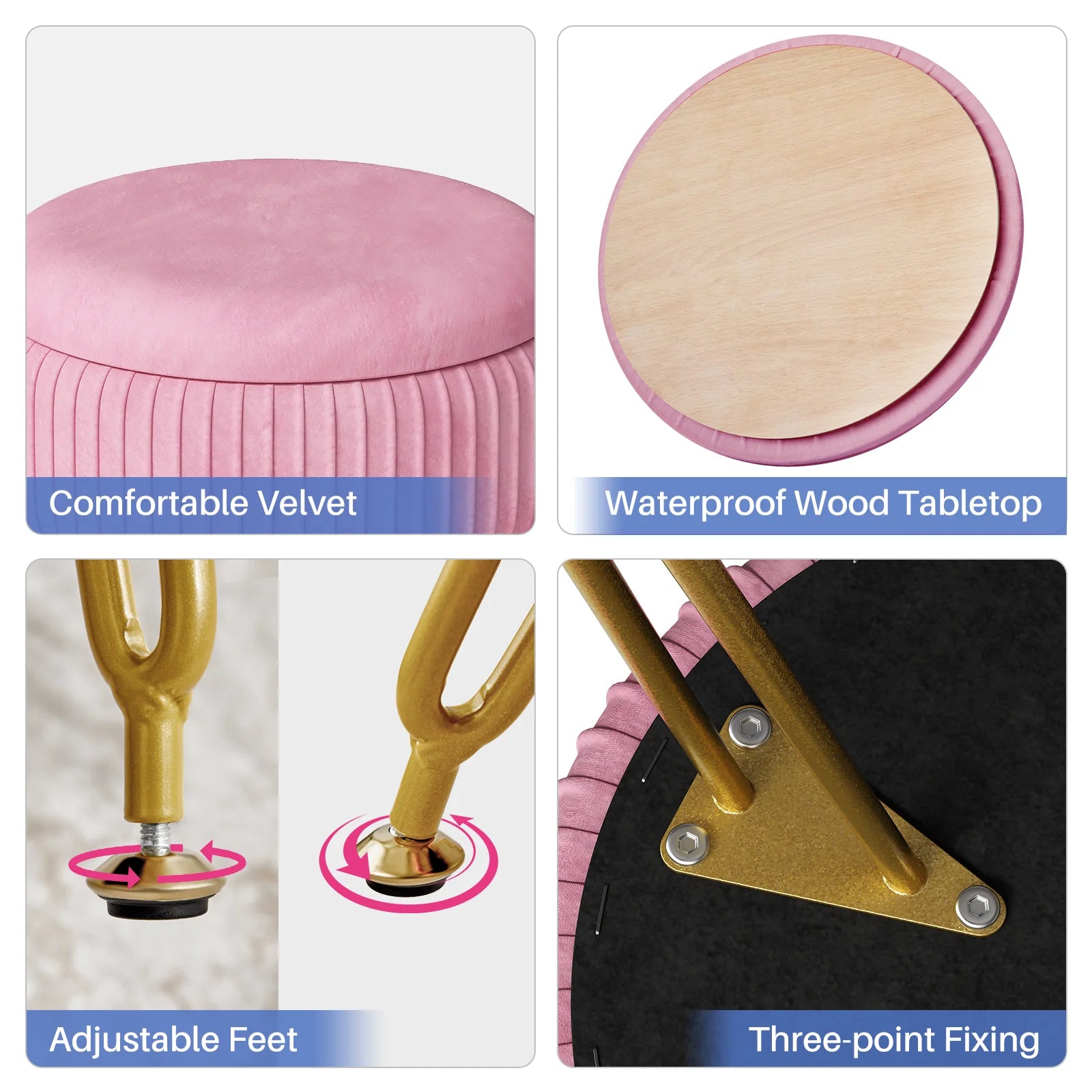 Tabouret coffre de rangement