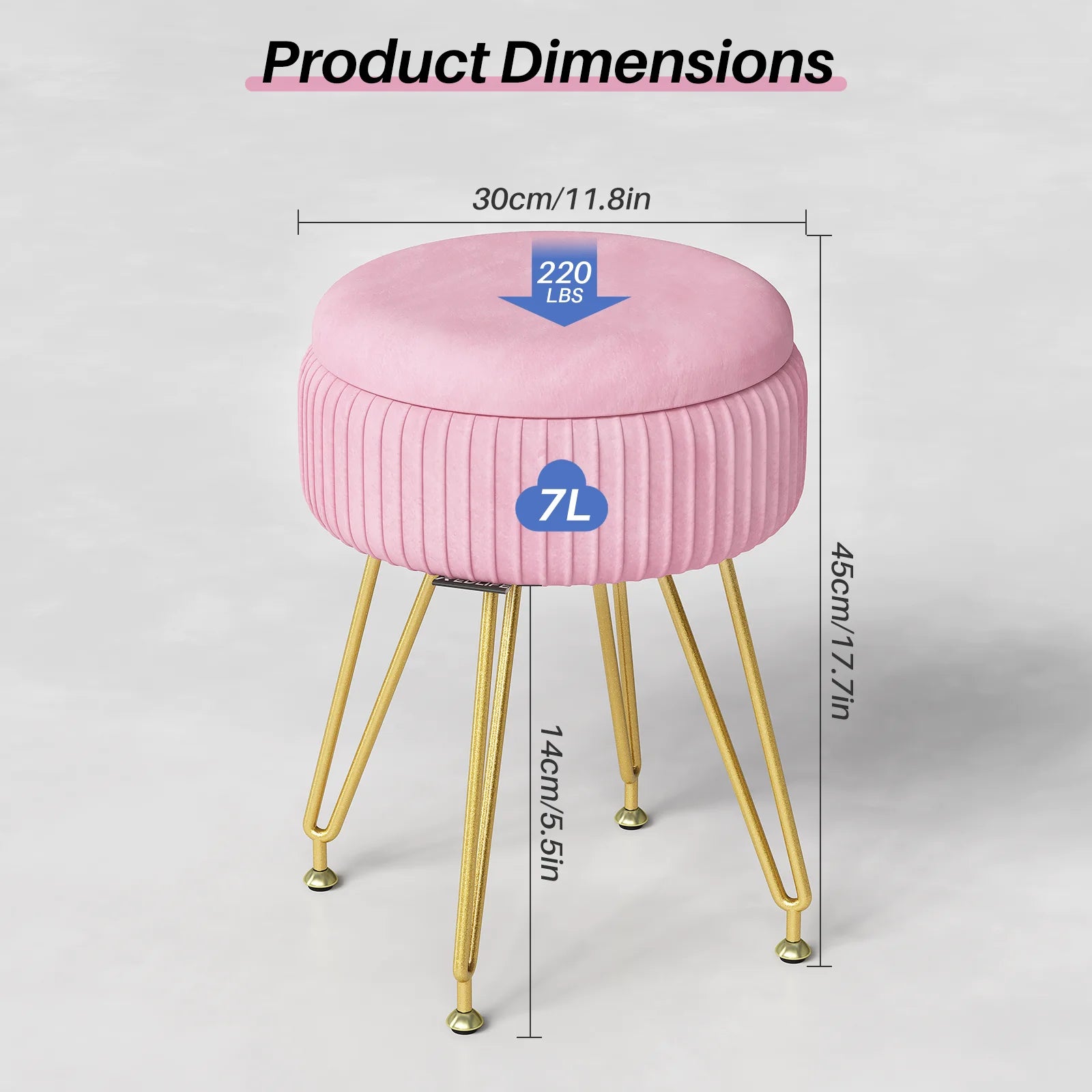 Tabouret coffre de rangement