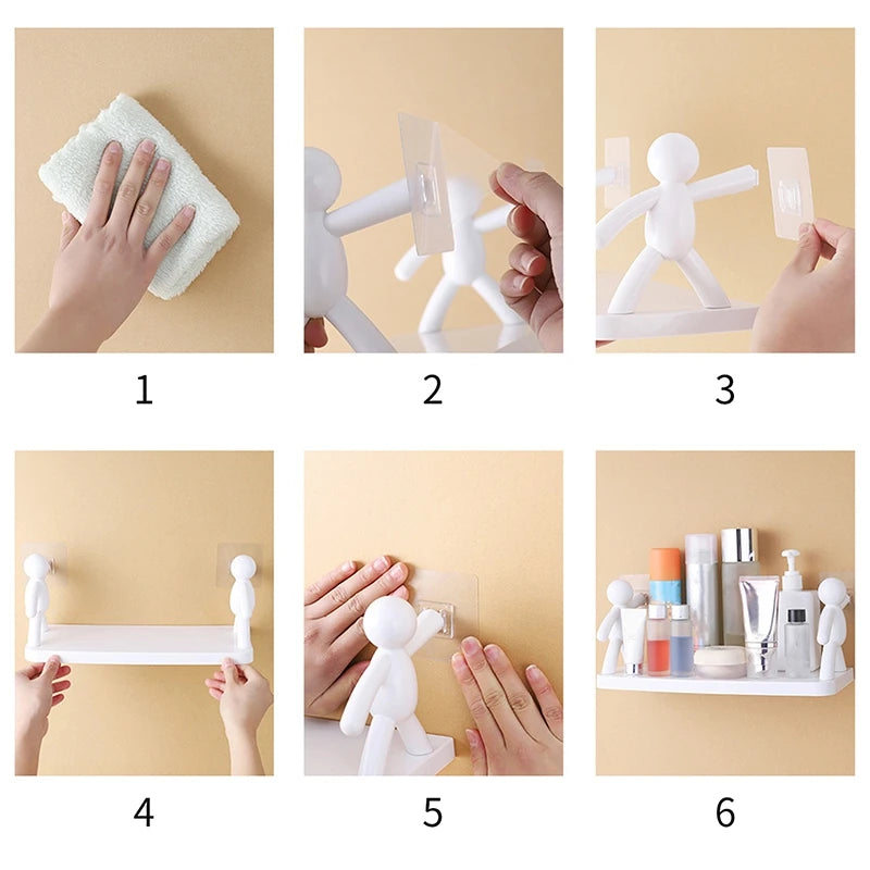 Étagère salle de bain sans percer