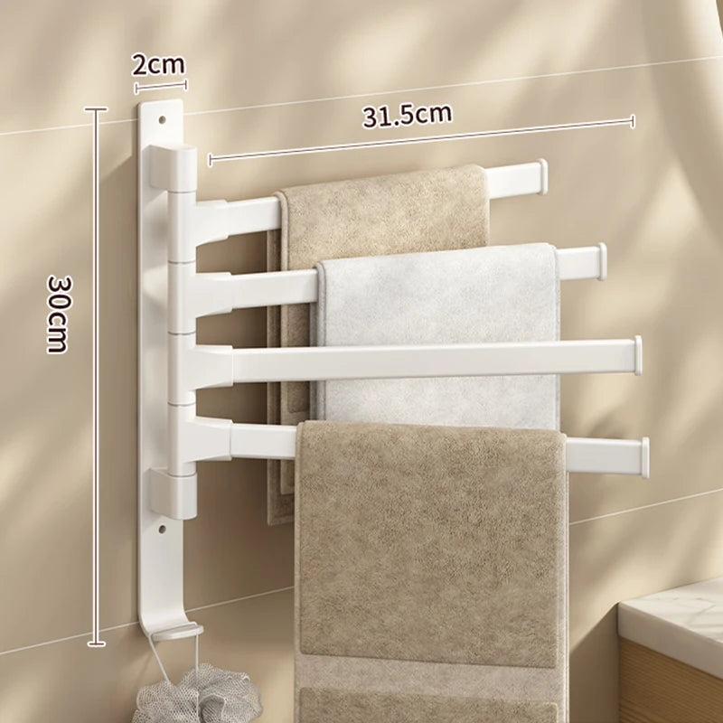 Porte-serviettes de salle de bain Rotatif