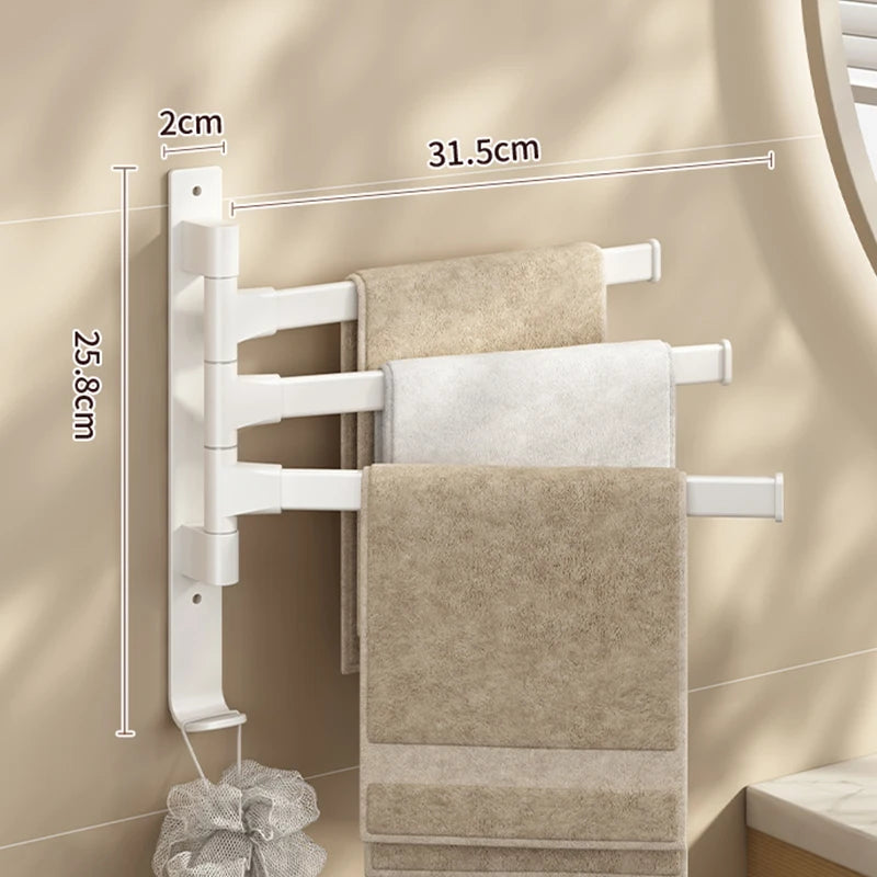 Porte-serviettes de salle de bain Rotatif