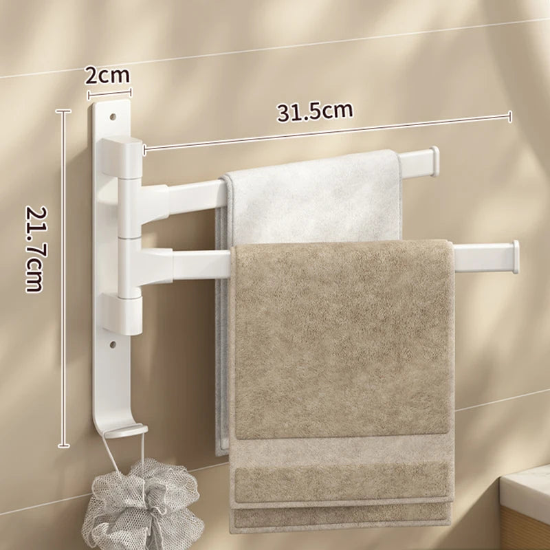 Porte-serviettes de salle de bain Rotatif